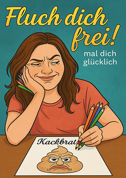 Titelbild Ausmalbuch Schimpfworte