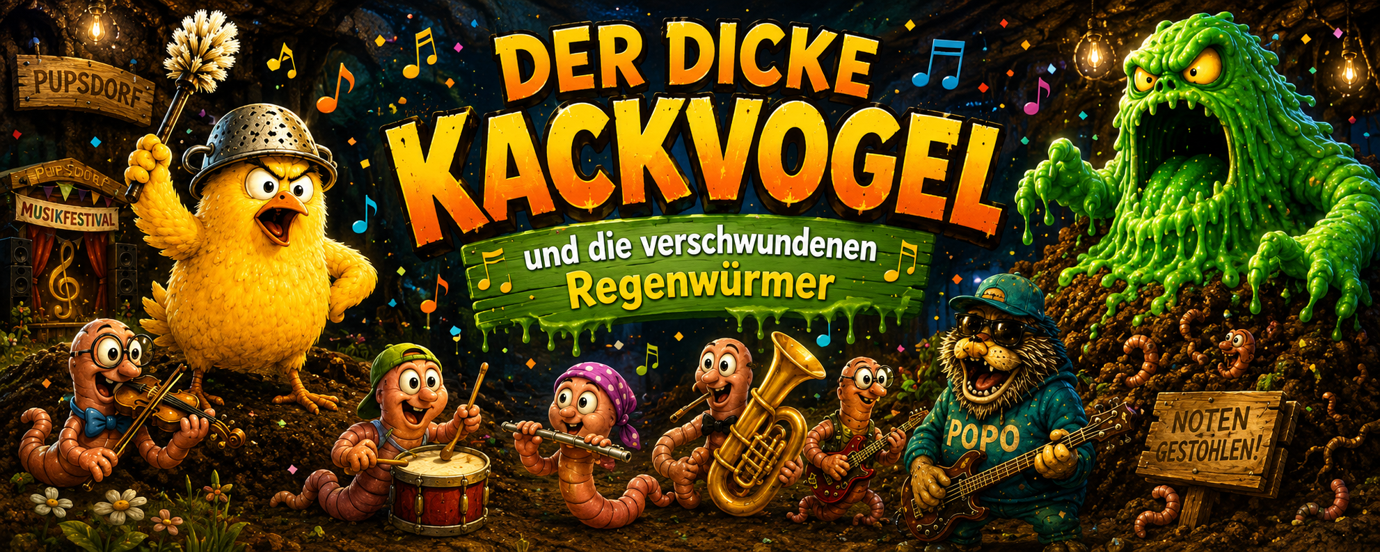 Mehr über den Artikel erfahren Der dicke Kackvogel und die verschwundenen Regenwürmer