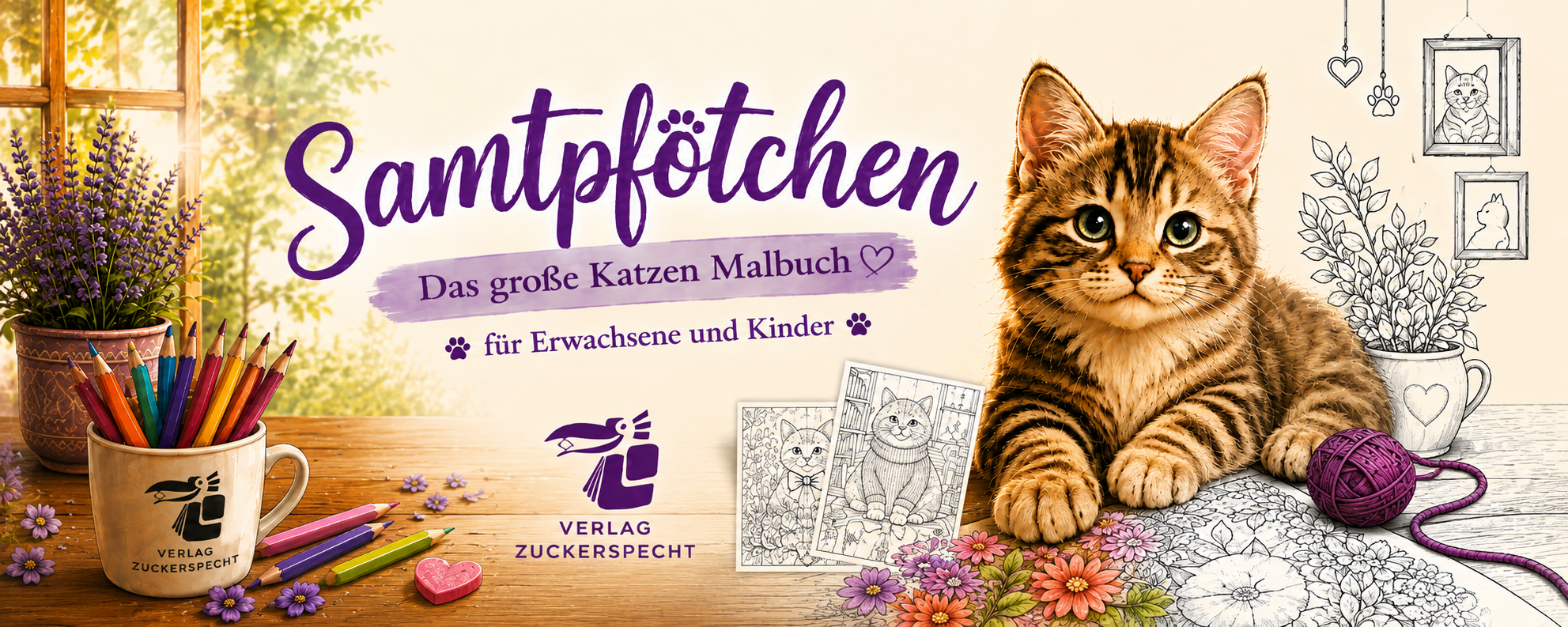 Mehr über den Artikel erfahren Samtpfötchen – Das große Katzen-Malbuch für Erwachsene und junge Katzenfreunde